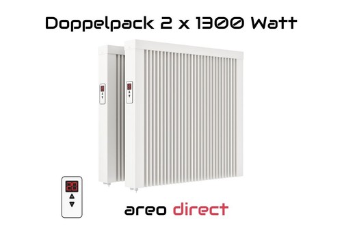 Elektroheizung 2x1300w heizung - elektroheizung,